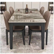Italian-style Sintered Stone Dining Table and Chair Set